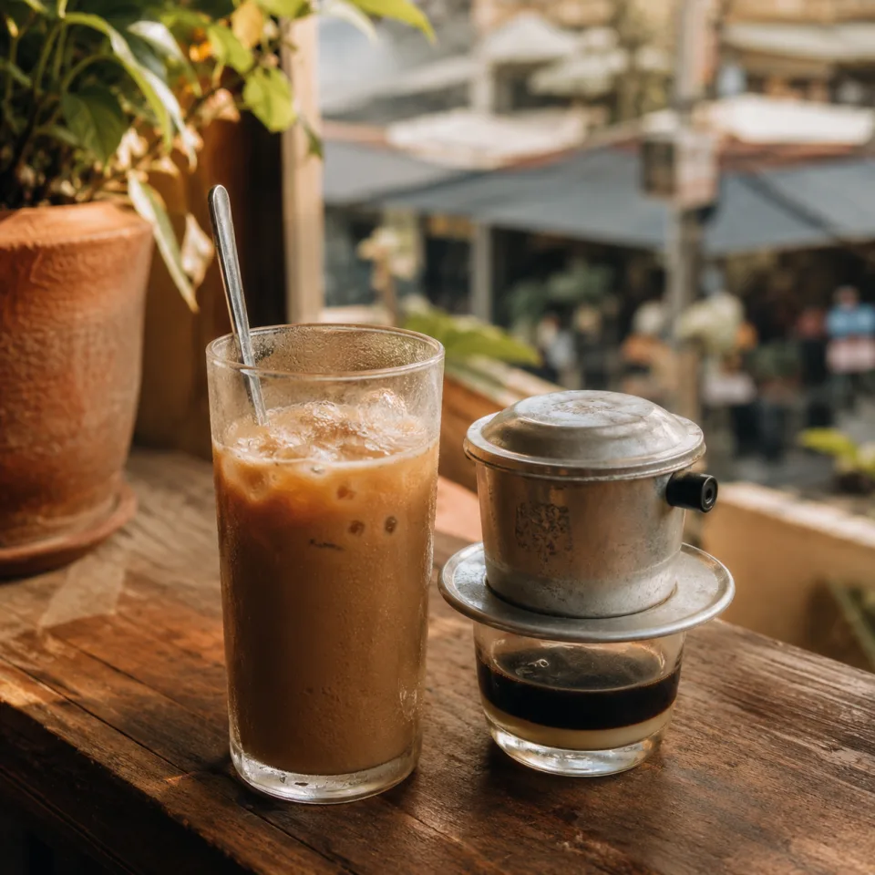 Quầy pha chế tại Cà Phê Hè